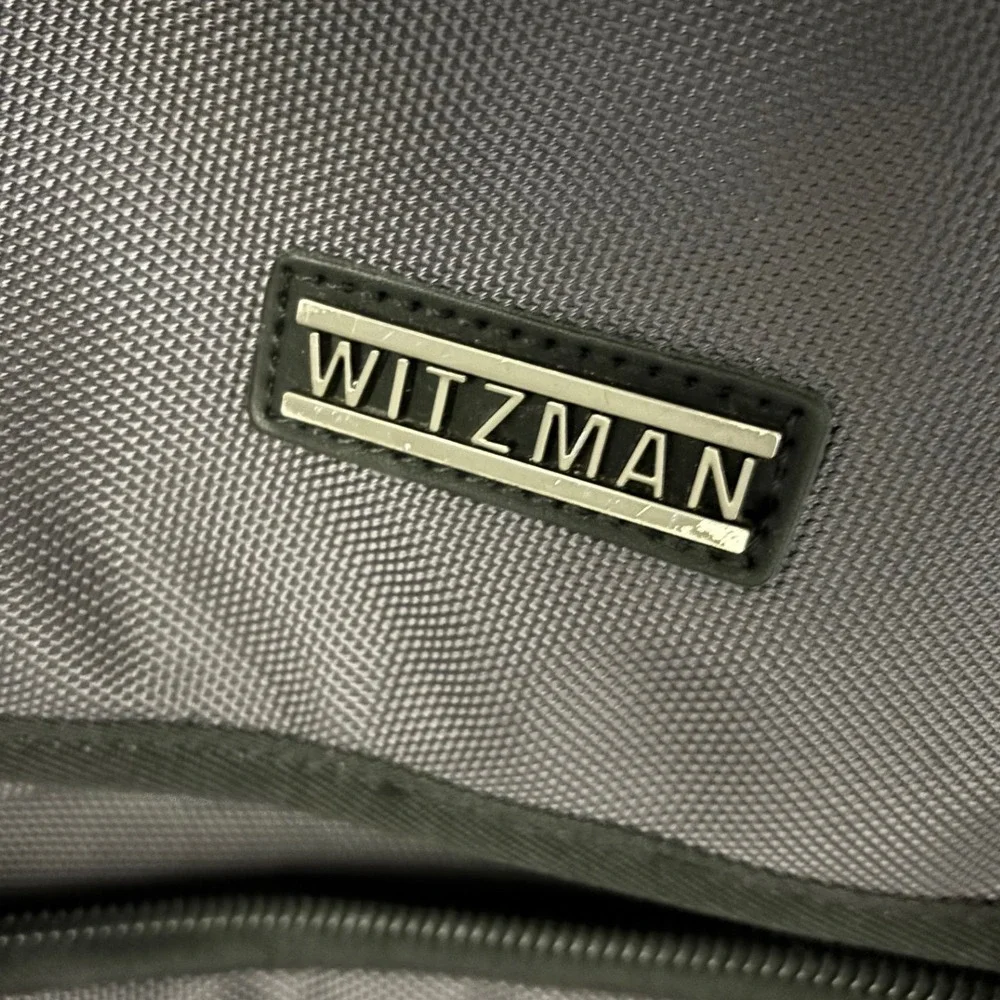 Witzman Backpack OS Travel Tactical Laptop Bag Grey Red Canvas Multi-Pocket